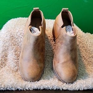 Torrid Brown 11WW Chunky Heel Bootie